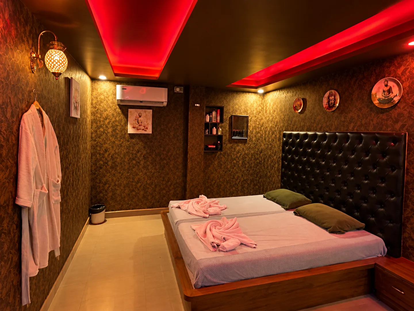 Private couple room at Rejoice International Spa in Bellandur